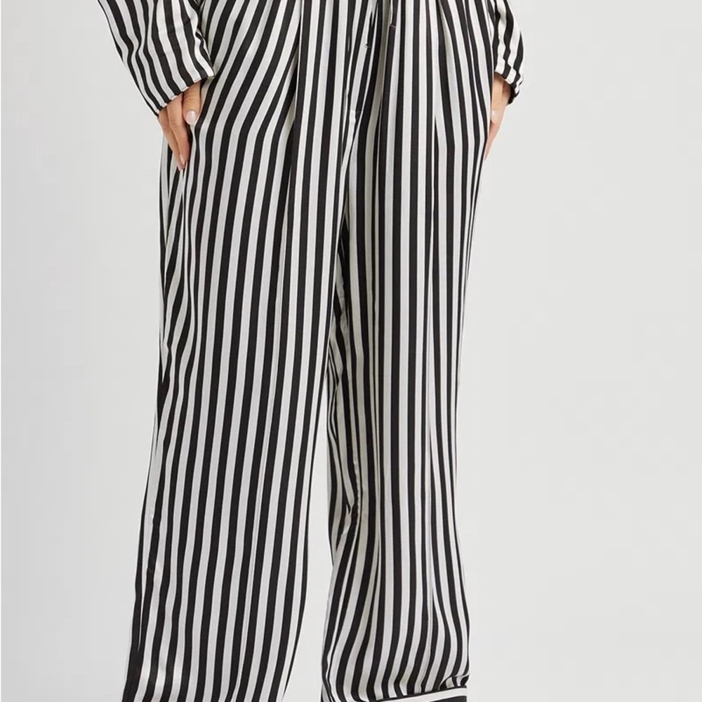 Sleeper Striped Black and White Pajama Pants